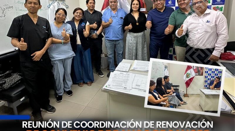 REUNIÓN DE COORDINACIÓN DE RENOVACIÓN DE CONVENIO DE CONVENIO DE BANCO DE SANGRE